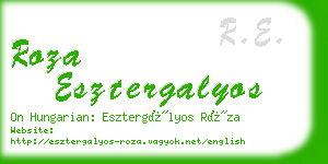 roza esztergalyos business card